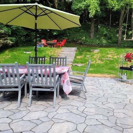 Om Chalet 1 Avec Spa Face Au Fleuve Saint-Jean ภายนอก รูปภาพ